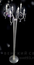 Торшер 5000.6067 Swarowsky Strass Effusionidiluce Италия E14 Zelia Серебристый