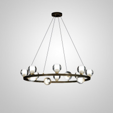 Подвесная люстра ILIANA CH D80 Brass Black