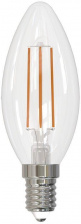 Лампочка светодиодная филаментная LED-C35-SLF LED-C35-6W/4000K/E14/CL/SLF