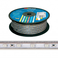 Светодиодная лента  ULS-2835-120LED/m-10mm-IP67-220V-10W/m-50M-6500K бобина