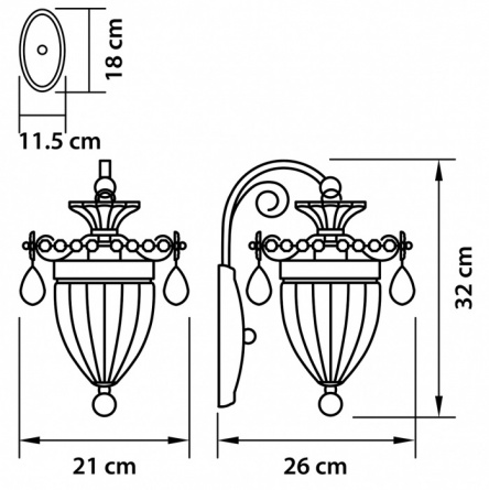 Бра SCHON 790614 фото 2