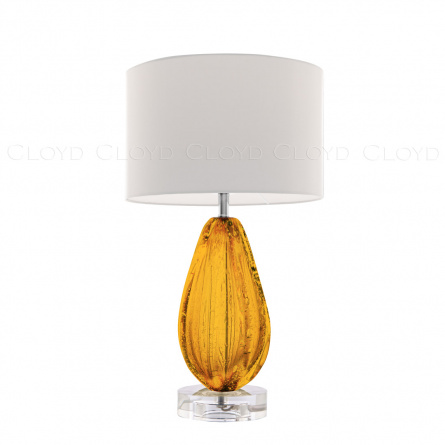 Настолные лампы/Интерьерные настольные лампы Cloyd CEREUS-A T1 / бел. - выс. 58 см - янтарн. стекло (арт.30042) фото 1