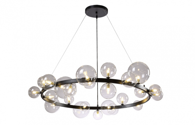 Люстра Crystal Lux AGATA SP15 V2 BLACK/TRANSPARENTE фото 8