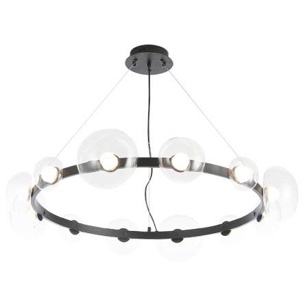 Бра Crystal Lux BOSQUE AP1 BLACK/TRANSPARENT фото 6