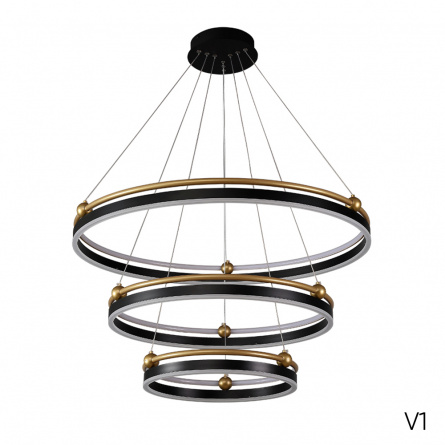 Люстра Crystal Lux FERNANDO SP123W LED  BLACK/GOLD фото 11
